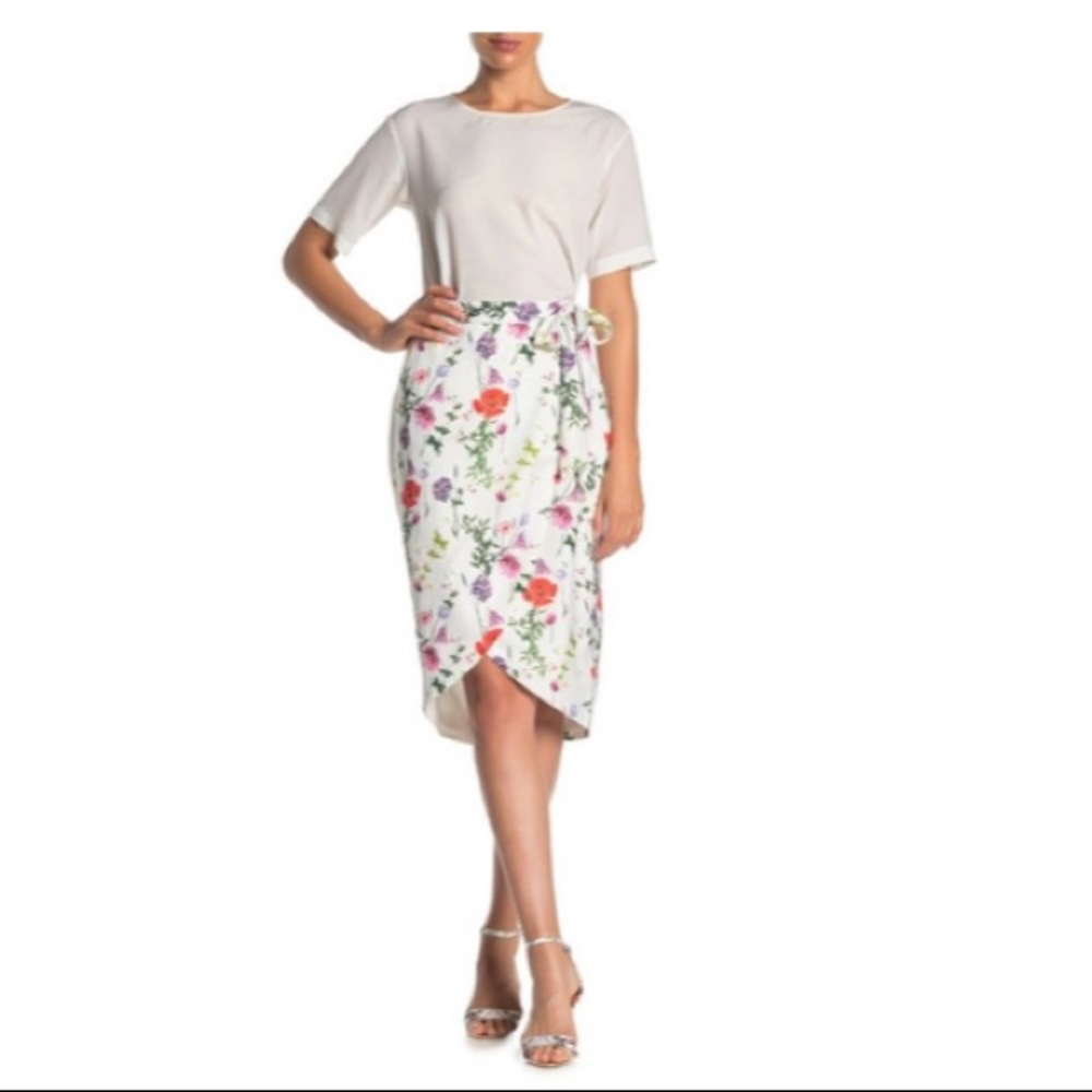 NWT Ted Baker Hedgerow Wrap MIDI Skirt